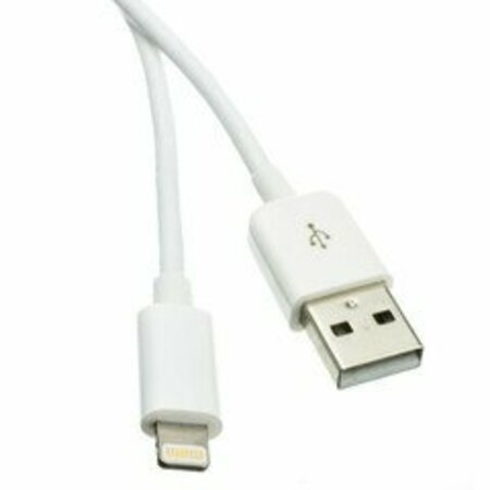 SWE-TECH 3C Apple Lightning Authorized White iPhone, iPad, iPod USB Charge and Sync Cable, 6 foot FWT10U2-05106WH